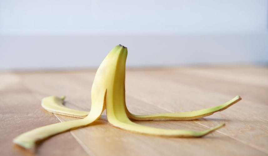 Banana skin