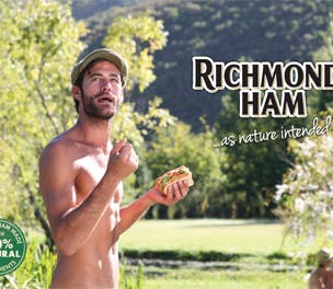 Richmond Ham naked man ad banned