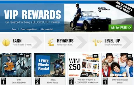 Blockbuster relaunches loyalty scheme