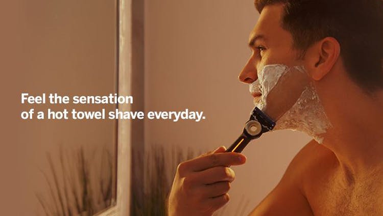 Gillette heated razor