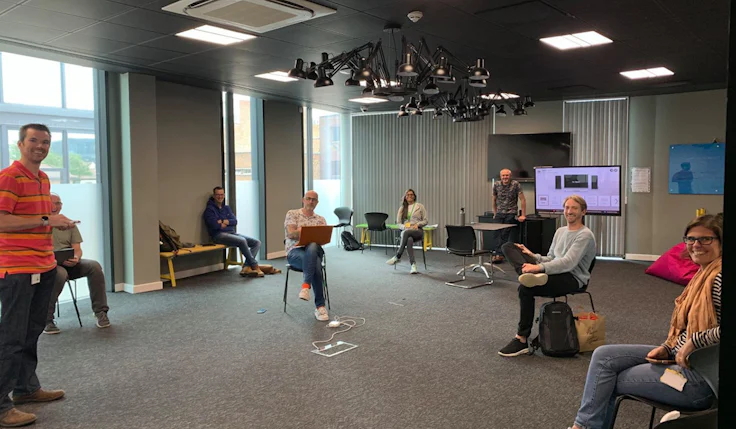 Giffgaff socially distanced meeting