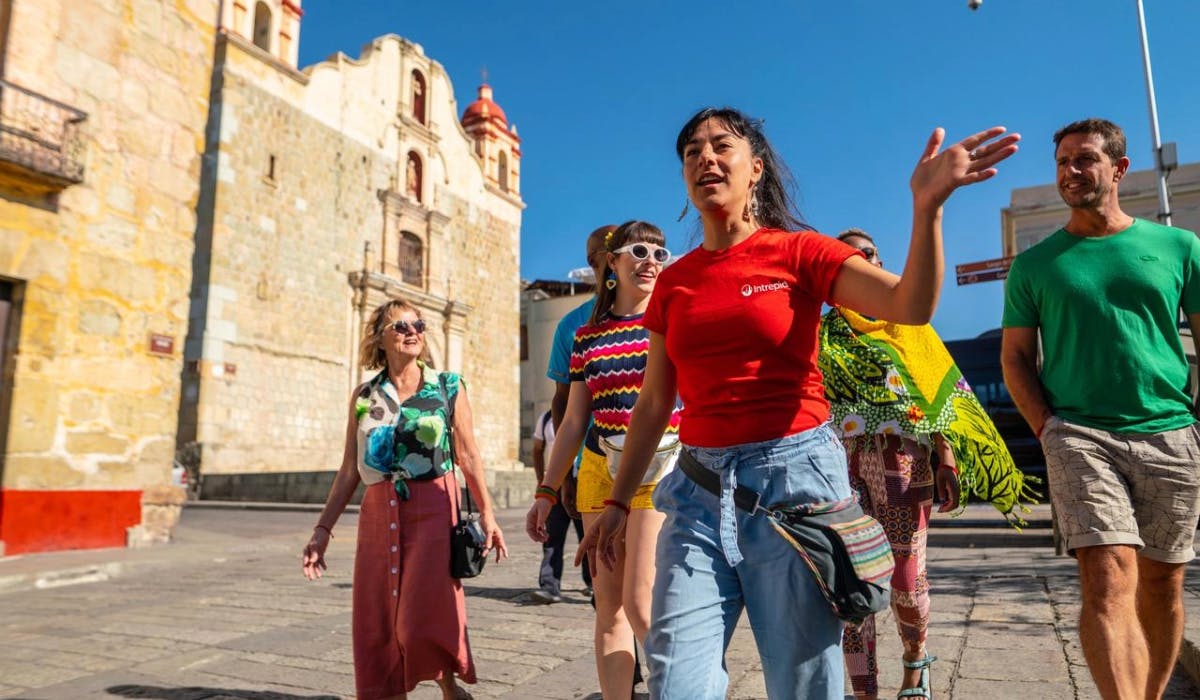 people on an Intrepid travel tour