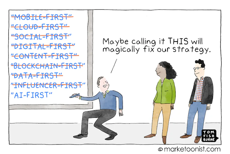 Marketoonist on buzzword-first strategies